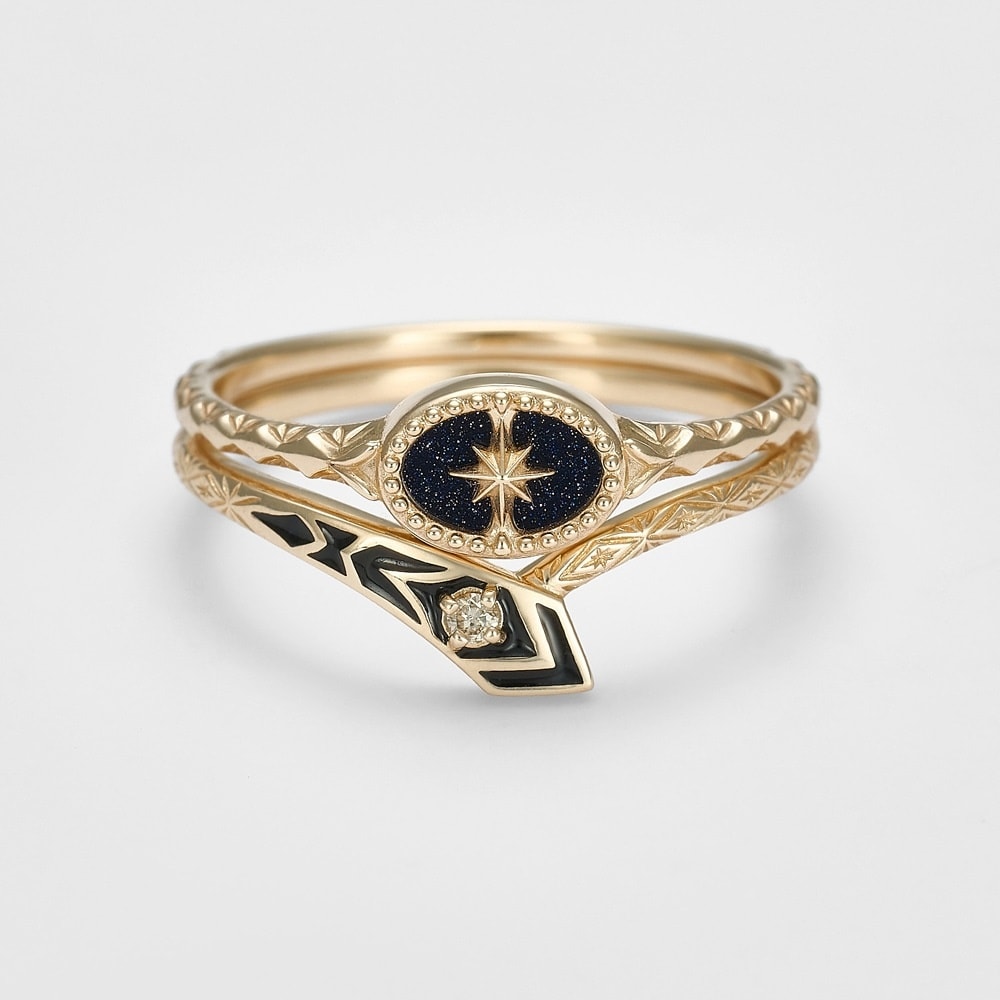 agete アガット　オニキス　ルビー　リング　13号 agete - agete ルビーオニキスリング 13号の通販 by ルマさん's