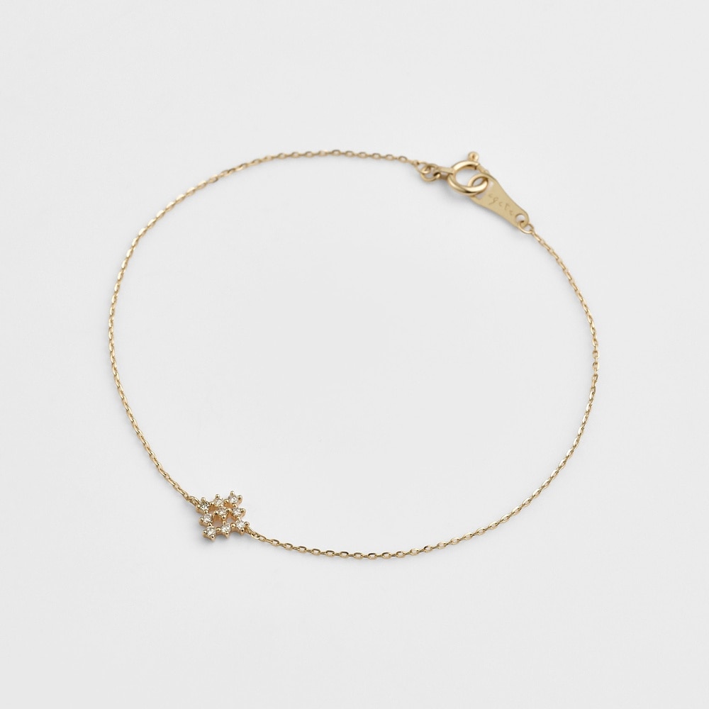 agete k18 ブリオレットカットダイヤモンドブレスレット アガット