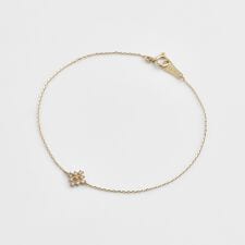 アガット(agete)のK10ダイヤモンドブレスレット（0.06ct ）