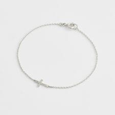 アガット(agete)のシルバーダイヤモンドブレスレット