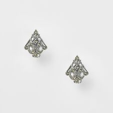 シルバーパイライトイヤリング