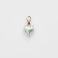 シルバールビーピアスチャーム(片耳用)