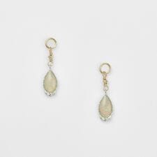 シルバーオパールピアスチャーム