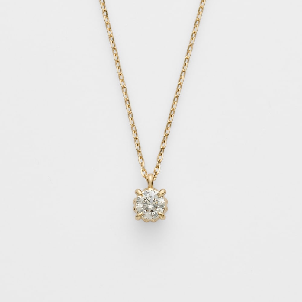 [�}���C]�yWEB����zK18�_�C�������h�l�b�N���X�i0.13ct�j/�A�K�b�g�iagete�j �z���C�g