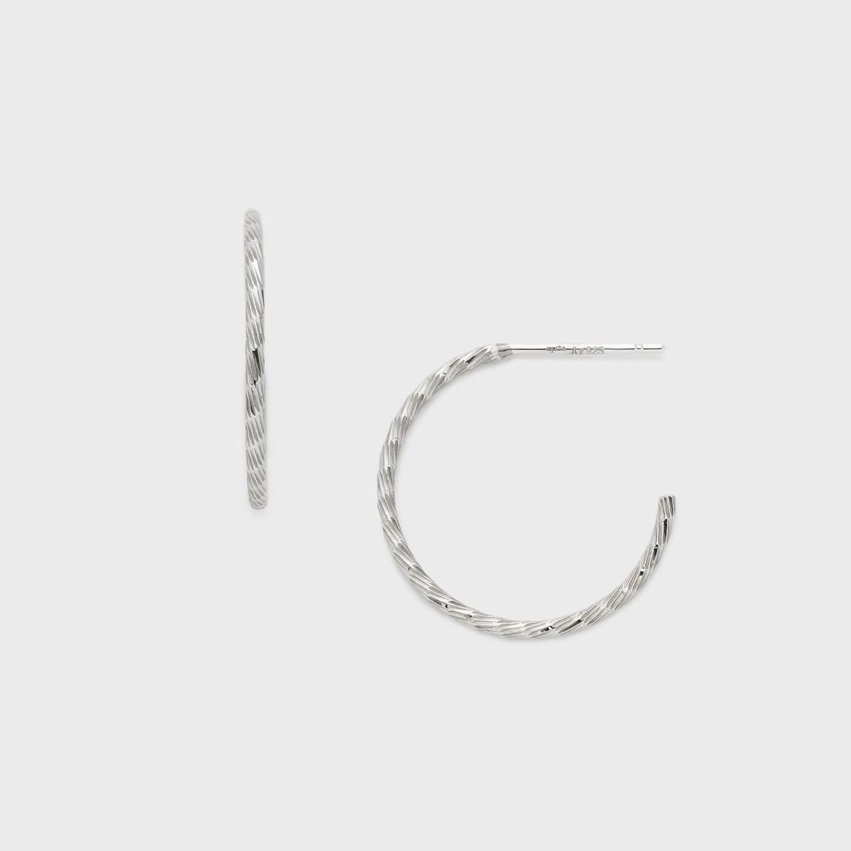 agete 【WEB限定】シルバー フープピアス 未使用品 WEB限定》シルバーフープピアス | アガット(agete) | マルイウェブチャネル