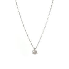 プラチナダイヤモンドネックレス(0.1ct)