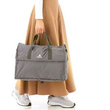 【SIFFLER/ハピタス】シンプルロゴ折りたたみボストンバッグM