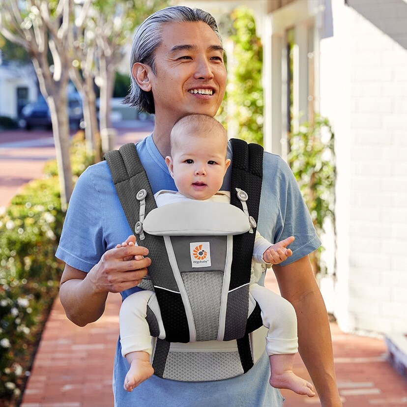 ダッドウェイ　エルゴ　EBC OMNI Breeze グレー エルゴベビー】EBC OMNI Breeze/グレーパッチワーク