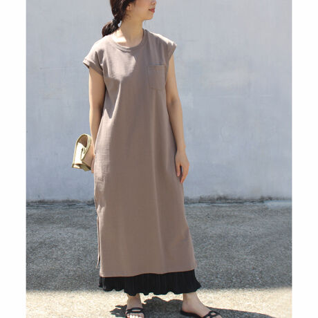 Ss新作入荷 Mサイズ 洗える コットンノースリーブロングワンピース ラビアンジェ Laveange ファッション通販 マルイウェブチャネル