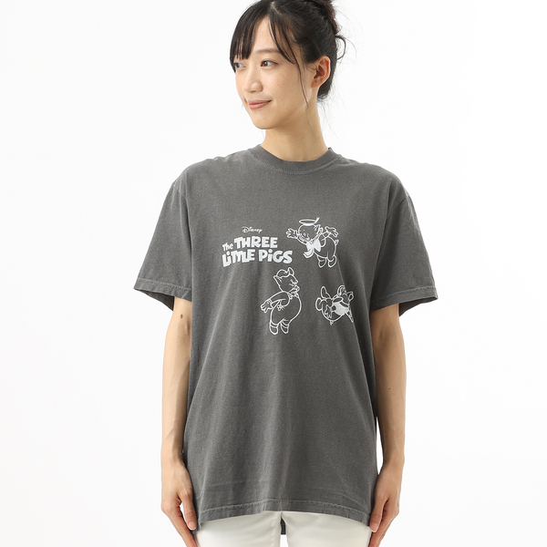 ヴィンテージDisneyTシャツ 3匹の子豚小豚 激レア 悪役 悪顔Tシャツ-