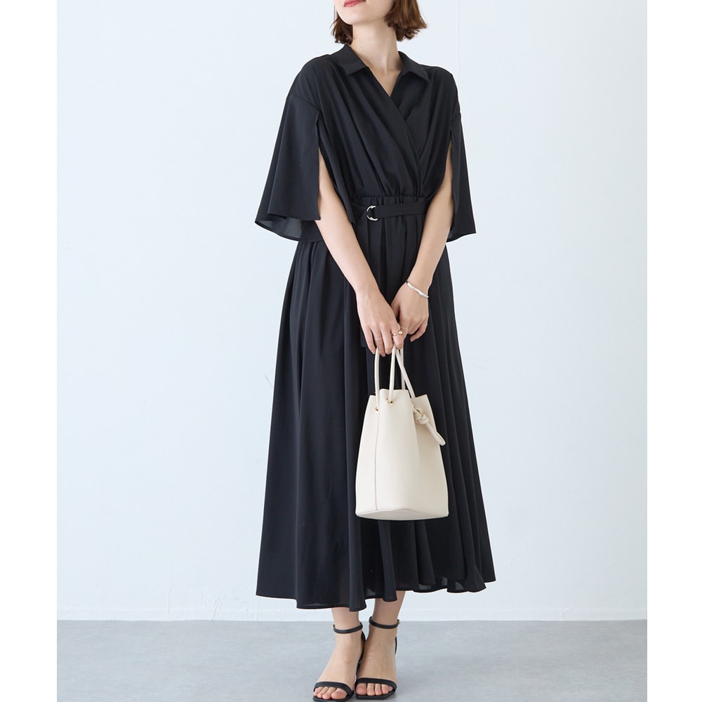 袖スリットカシュクールワンピース | ラビアンジェ(LAVEANGE) | マルイ