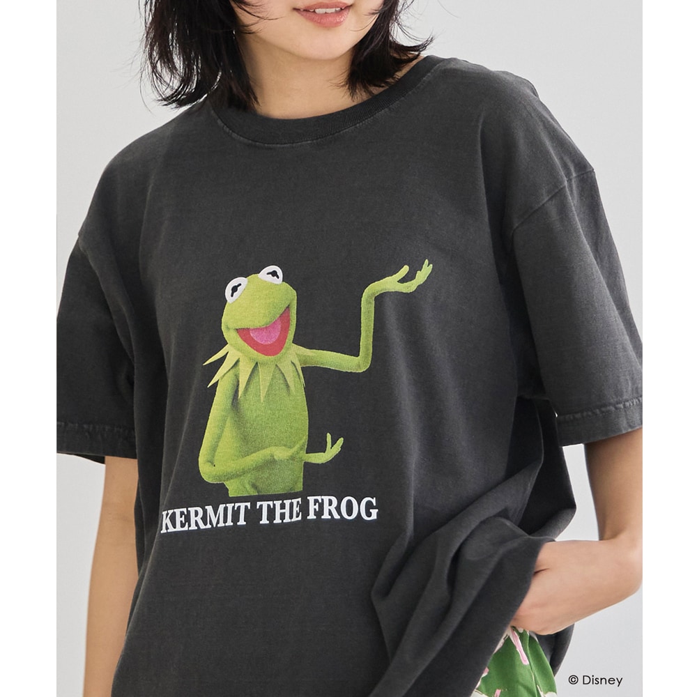 [}C]ʒ/DisneywTHE MUPPETSx Kermit the Frog Tee/rAWFiLAVEANGEj 03ubN