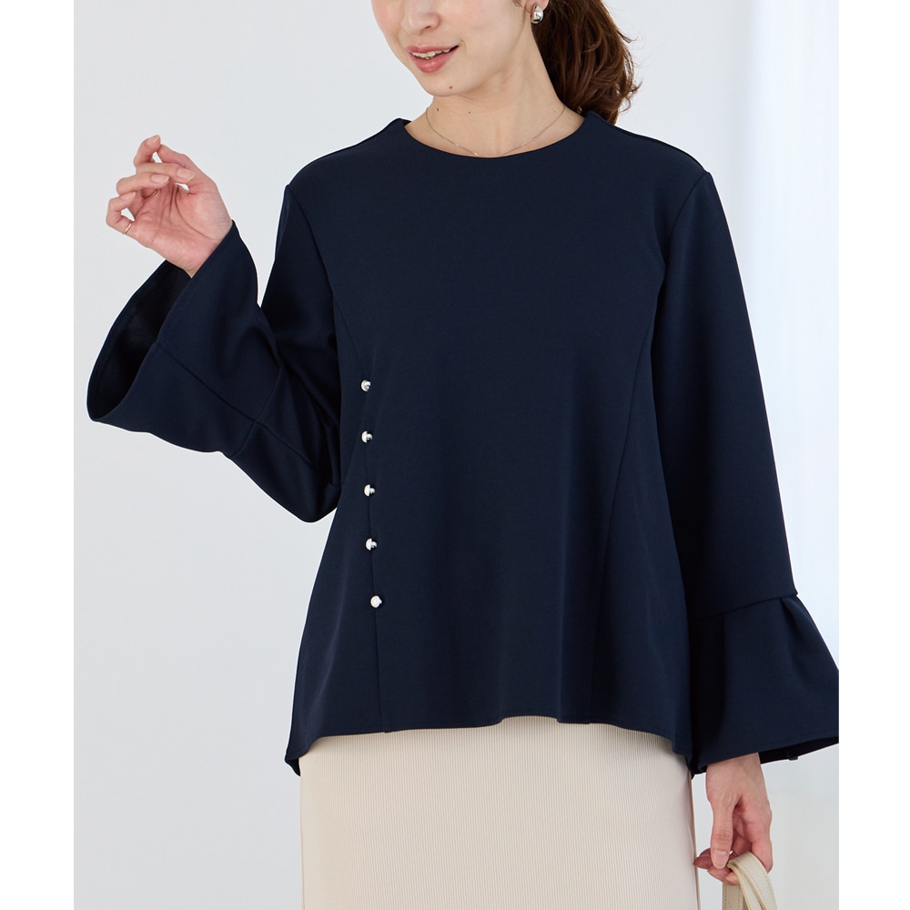 美品♪ADORE LE PHIL ルフィル リネン ベルスリーブブラウス（LE