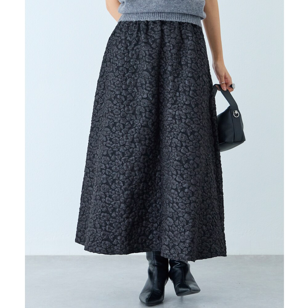膨れジャガードフレアスカート | ラビアンジェ(LAVEANGE) | マルイ