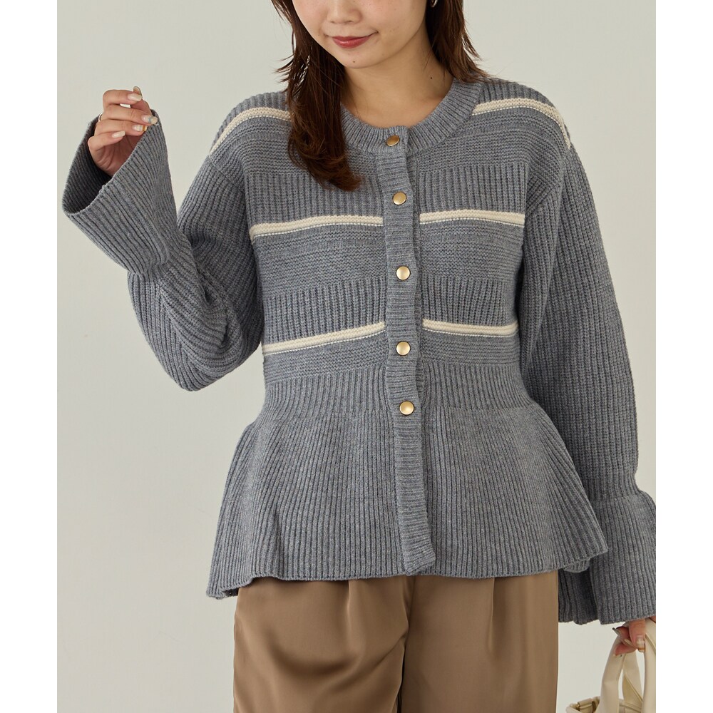 新品 H BEAUTY&YOUTH ナッピングウール 4B ポロカラーニット M