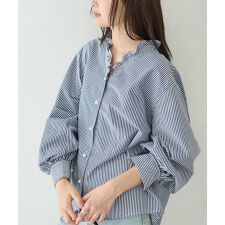 ラビアンジェ(LAVEANGE)の【好機能シリーズ】接触冷感/UVカット/速乾/シャーリングブラウス