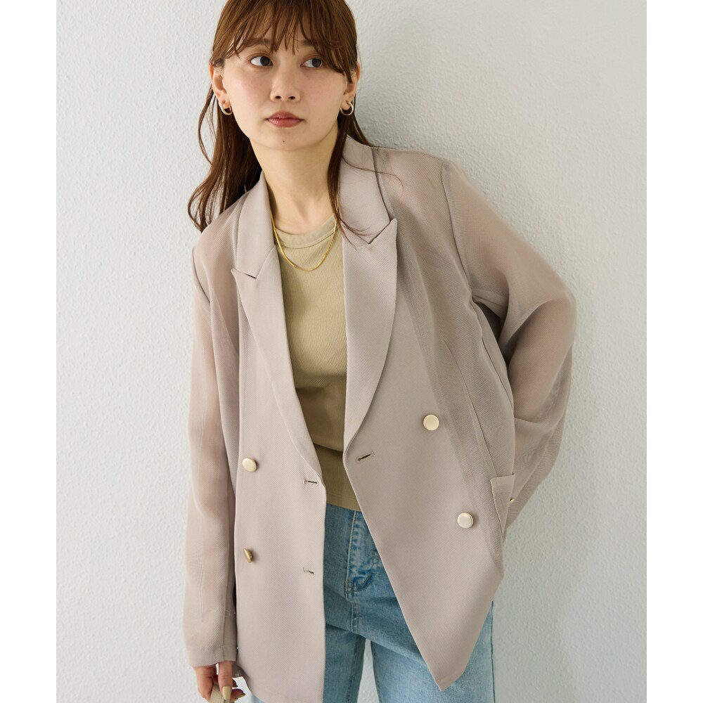 【pasterip】ベージュ テーラードジャケット ドット柄ジャケット – FACE SANS FARD
