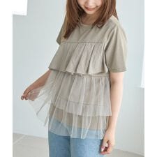 ラビアンジェ(LAVEANGE)の【好機能シリーズ】汗ジミ防止/透け防止/吸水速乾/遮熱/UVカット/接触冷感/アシメ配色プルオーバー