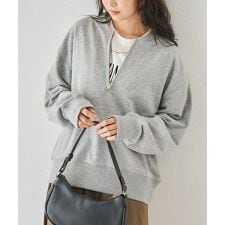 ラビアンジェ(LAVEANGE)の【好機能シリーズ】吸湿発熱/フロントファスナー裏毛プルオーバー