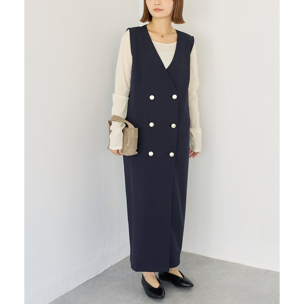 肩ベルトブロッキングジャンスカ | ブージュルード(Bou Jeloud