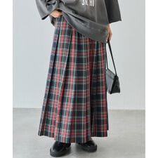 ラビアンジェ(LAVEANGE)のタータンチェックプリーツスカート