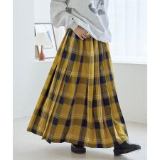 ラビアンジェ(LAVEANGE)のタータンチェックプリーツスカート