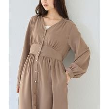 ウエスト切替ワンピース