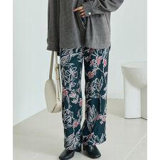 花柄イージーパンツ