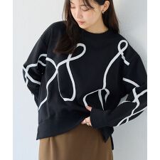 コード刺繍スウェットプルオーバー