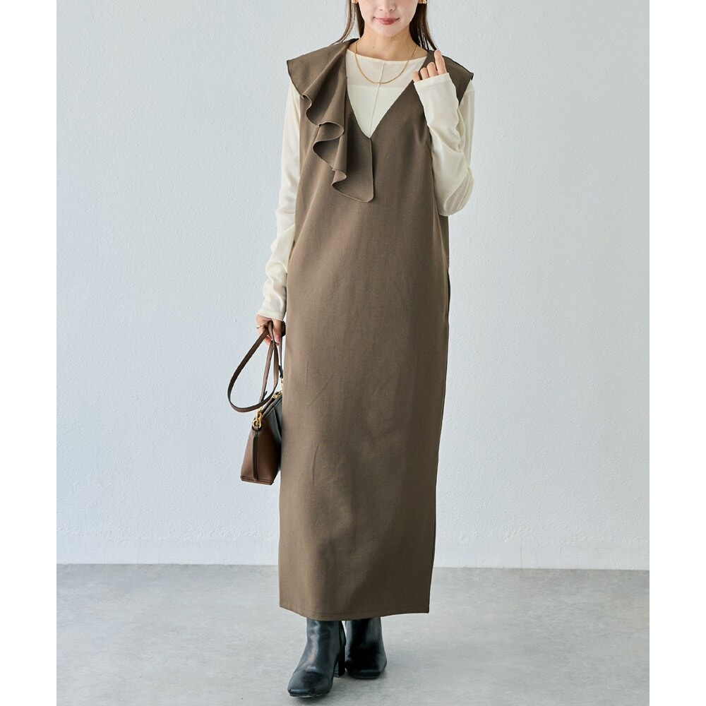 フリル衿ワンピース | ラビアンジェ(LAVEANGE) | マルイウェブチャネル