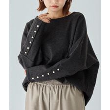 ラビアンジェ(LAVEANGE)の袖パールドルマンオーバー