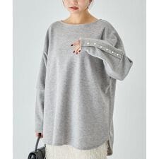 ラビアンジェ(LAVEANGE)の袖パールドルマンオーバー
