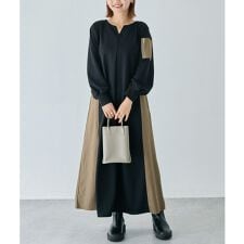 ラビアンジェ(LAVEANGE)の配色ミリタリーワンピース