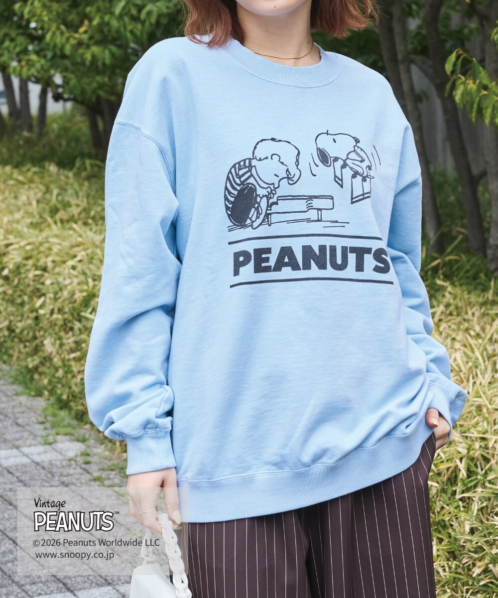 PEANUTS / SNOOPY】別注 music sweat スヌーピーロゴスウェット | ラビ