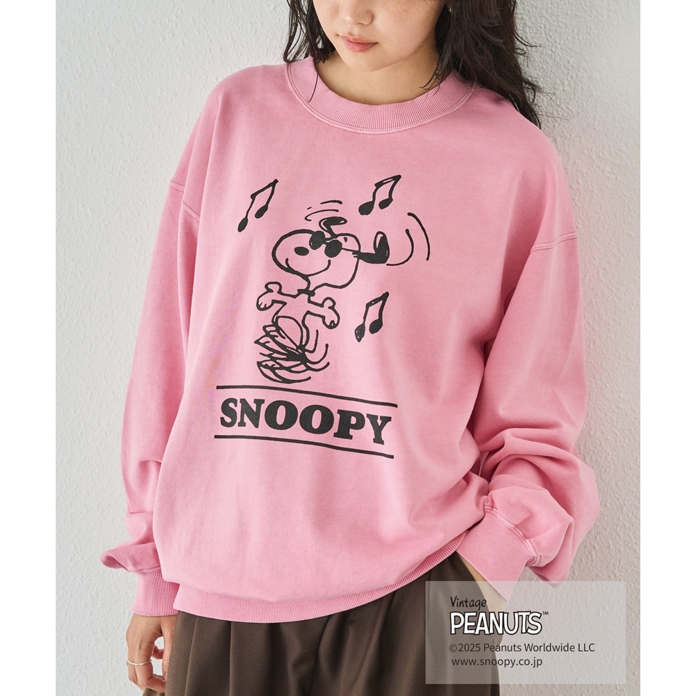PEANUTS / SNOOPY】別注 music sweat スヌーピーロゴスウェット