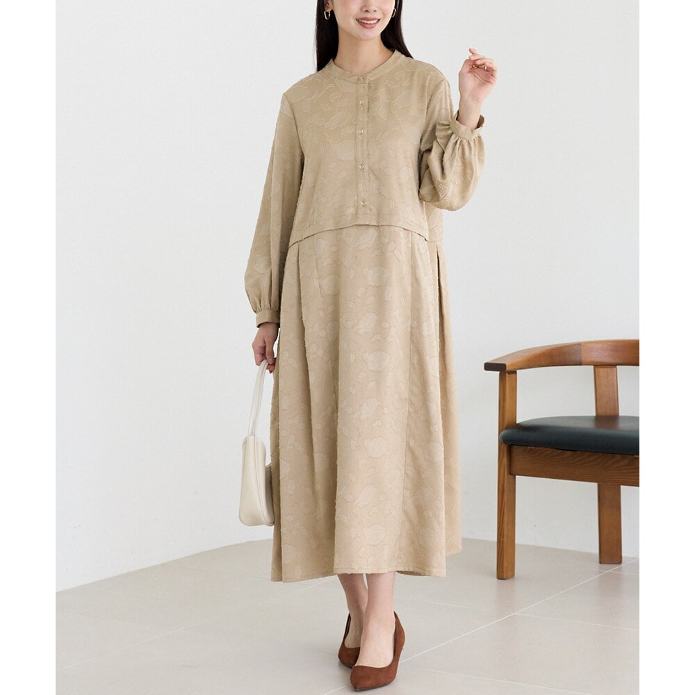 ラビアンジェ（LAVEANGE）/ジャガードタックワンピース ジャガードタックワンピース | ラビアンジェ(LAVEANGE) | マルイウェブ