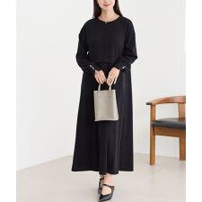 ラビアンジェ(LAVEANGE)の袖パールニットライクワンピース