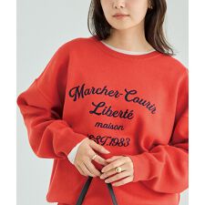 ラビアンジェ(LAVEANGE)の【洗える】チェーンステッチロゴニットプルオーバー