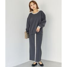 ラビアンジェ(LAVEANGE)の【洗える】バイカラーニットセットアップ