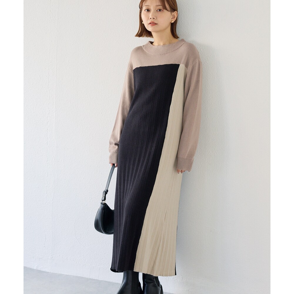 ラビアンジェ（LAVEANGE）/【洗える】バイカラーニットセットアップ ニットセットアップ | ラビアンジェ(LAVEANGE) | マルイウェブチャネル