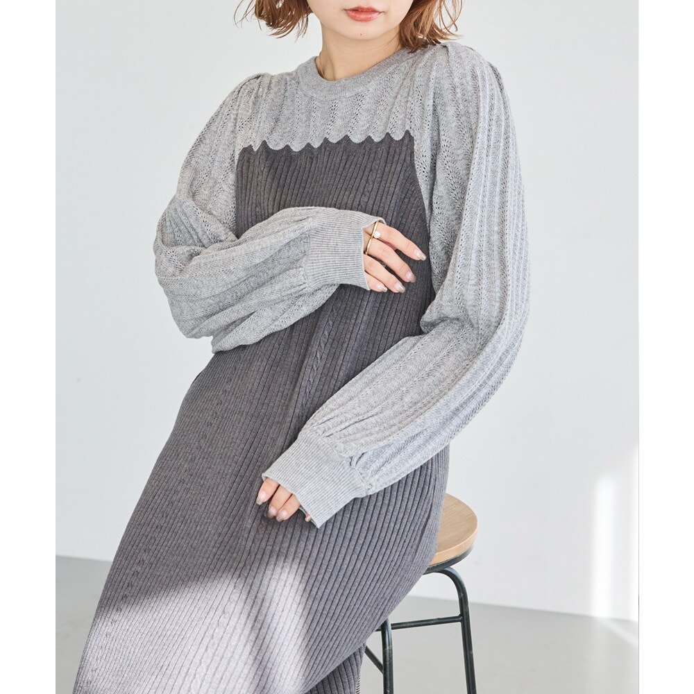 再入荷】フロッキーベロアチュールドレス | ラビアンジェ(LAVEANGE