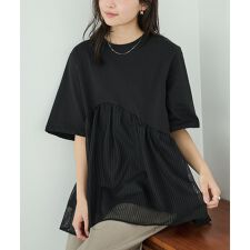 チュール切替プルオーバー