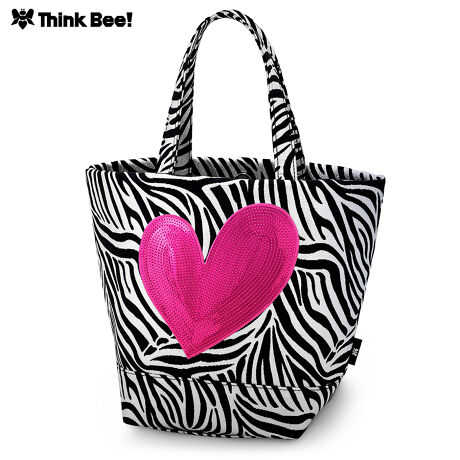 ファンキーゼブラ ミニトートバッグ (ピンク) | シンクビー！(Think  