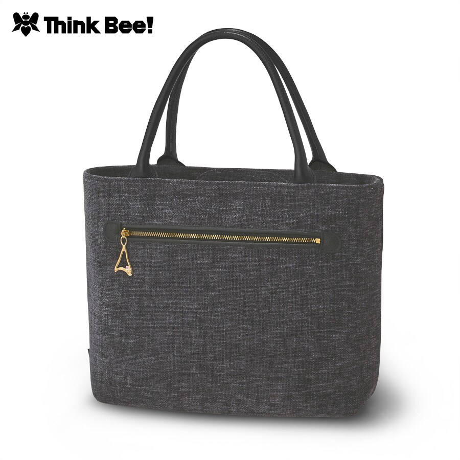 【美品】Think Bee！シャンパンフラッシュバック トートバッグ　グレー 美品】Think Bee！シャンパンフラッシュバック トートバッグ グレー