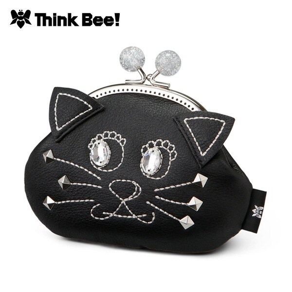 ピンポンカワイイ 口金ポーチ (キャット) Think Bee! ピンポンカワイイ 口金ポーチ（キャット） | シンクビー！(Think
