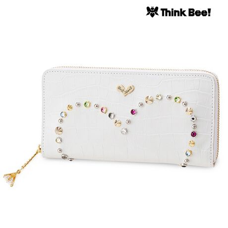 ミラノ ラウンド財布（ホワイト） | シンクビー！(Think Bee  