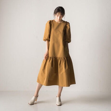 パフスリーブタフタワンピース 洗える ドロワットロートレアモン Droite Lautreamont 3801 150 ファッション通販 マルイウェブチャネル