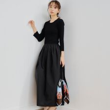ニットドッキングワンピース≪手洗い可能≫