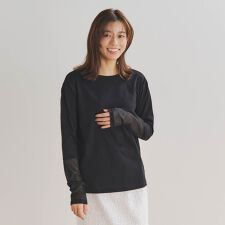 袖シアーロンT≪洗濯機で洗える≫