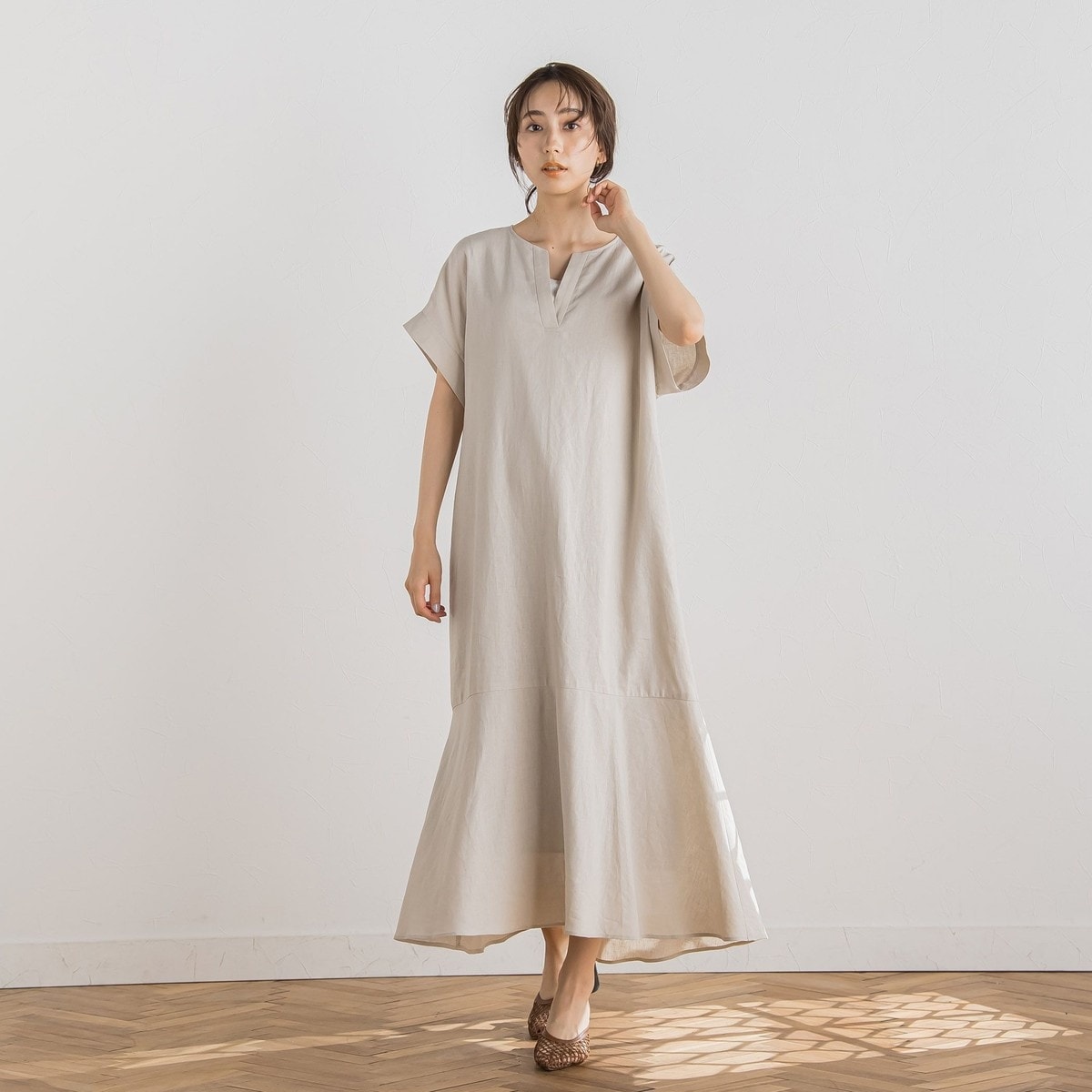 DOUX ARCHIVESカットドッキングドロストワンピース セール】カットドッキングドロストワンピース（ワンピース